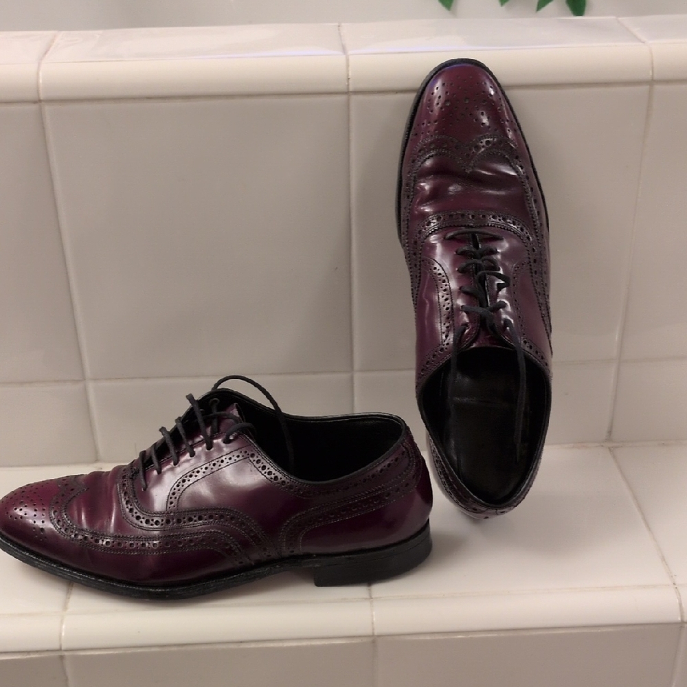 Men's Burgundy Oxford Shoes